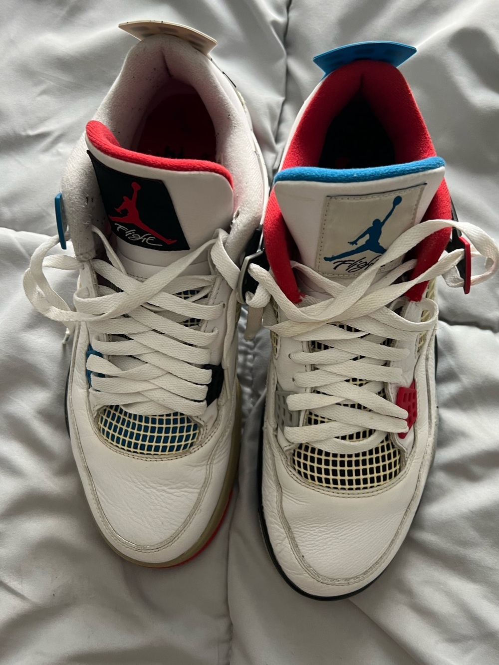Jordan Air Jordan 4 Retro SE What The 4 2019 White/Red/Blue CI1184-146 size 11.5
